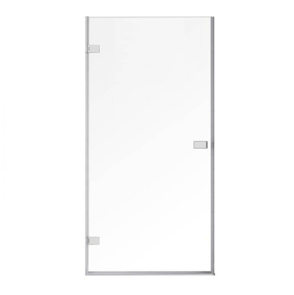 Goccio 36 Right Chrome Clear Straight Shower Door