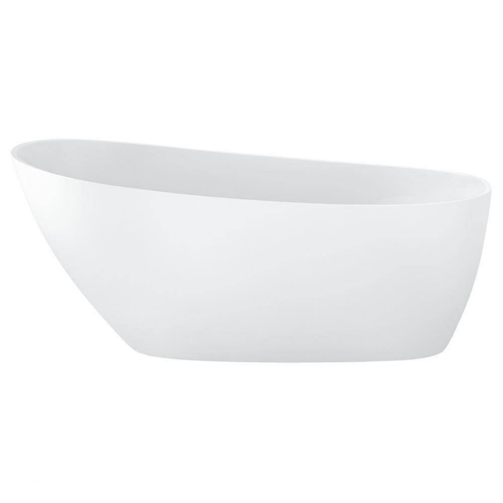 Issa White Tub 59.5 X 29 X 27.5 Nickel Ovf- Spkrs With Back Heater