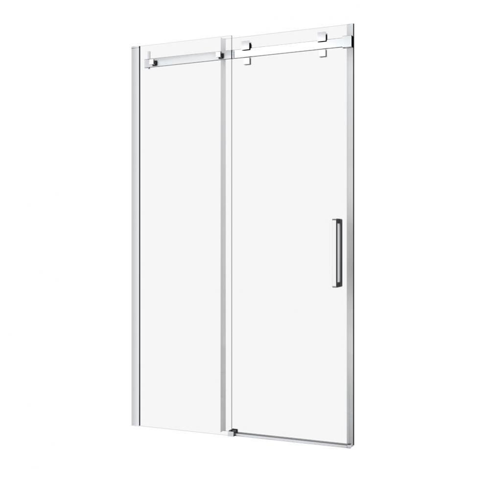 Piazza 48 Chrome Clear Straight Shower Door