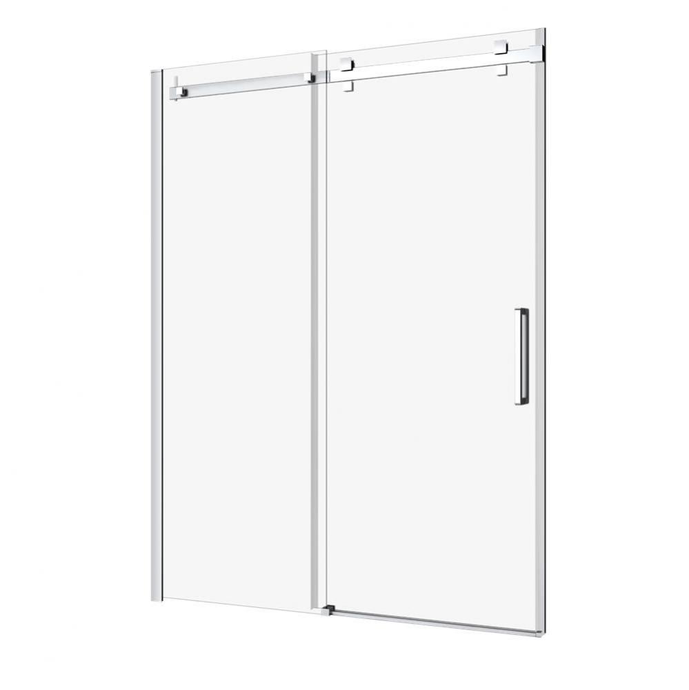 Piazza 60 Chrome Clear Straight Shower Door