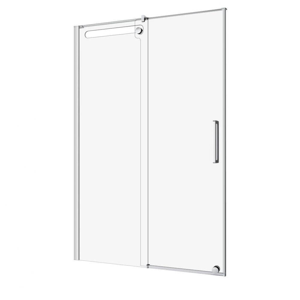 Pure 54 Chrome Clear Angle Shower Door