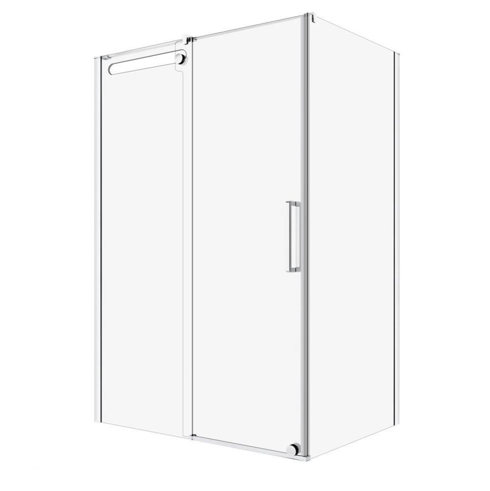 Pure 54 Chrome Clear Straight  Shower Door