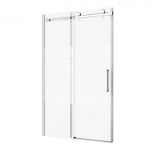 Zitta DBM4800WSTH24 - Bellini 48'' Chrome Frost Pattern Right Shower Closing Wall