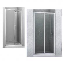 Zitta DNU3200ASTC21 - Nauha 32Chrome Clear Straight Shower Door