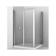 Zitta DNU3600ASTC21 - Nauha 36  Chrome Clear Straight Shower Door