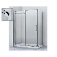 Zitta DPR6000ASTC21 - Pure 60  Chrome Clear Straight  Shower Door