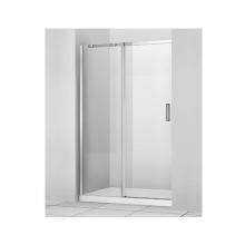 Zitta DVG4800ASTC21 - Vague 48 Chrome Clear Straight Shower Door