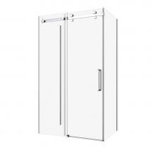 Zitta DPA4800WSTC21 - Piazza 48 Straight Shower Door Wall Closing Chrome Clear