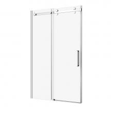 Zitta DPA4800ASTC21 - Piazza 48 Chrome Clear Straight Shower Door