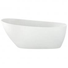 Zitta TIS5929FA001 - Issa White Tub 59 1/2'' X 29'' X 27'' With Chrome Waste & Overfl