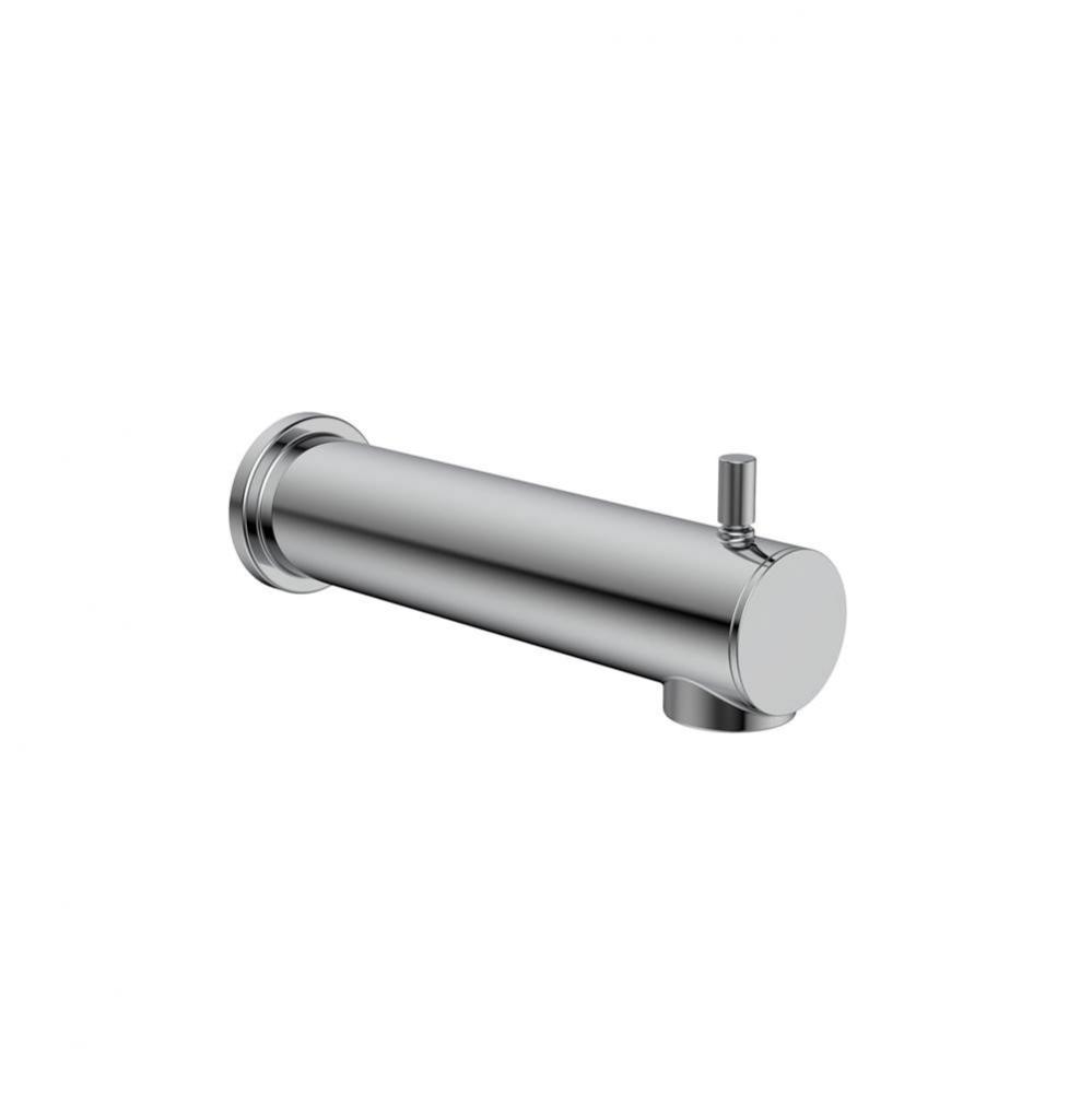 Round Shower Spout With Diverter Slip-On Cp