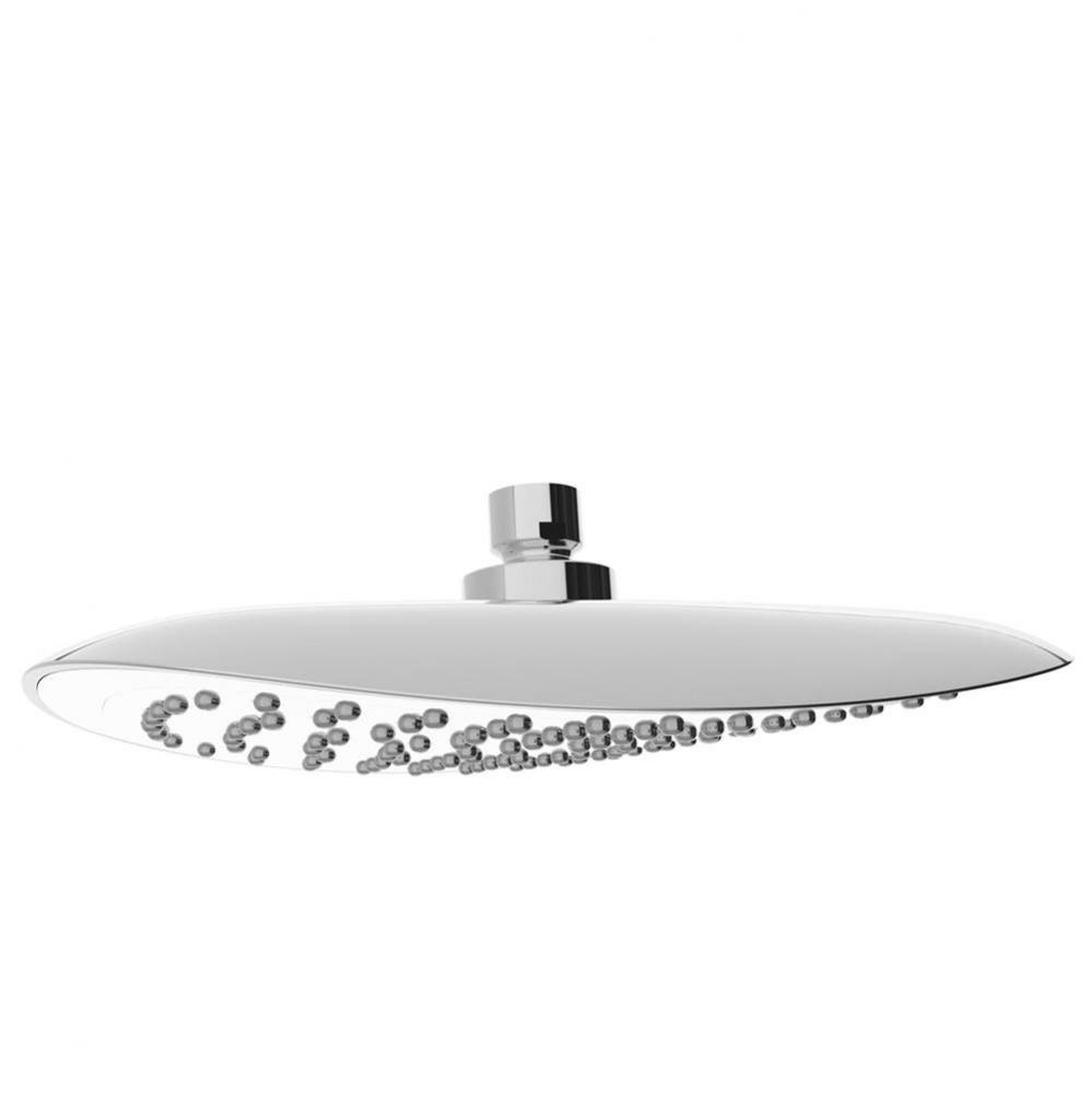 Soft Square Showerhead 1X, Function Plastic Cp White Fin