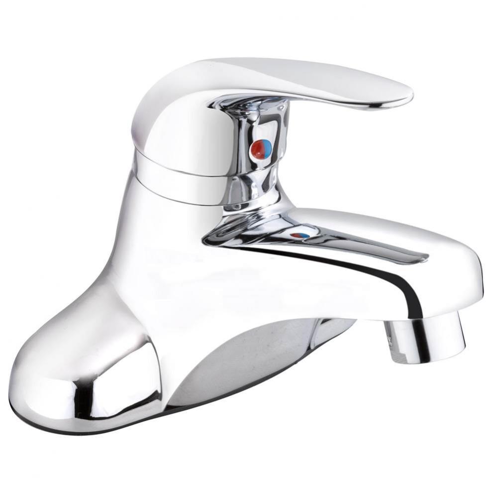 4'' Lavatory Faucet Cp Single Lever Solid Handle