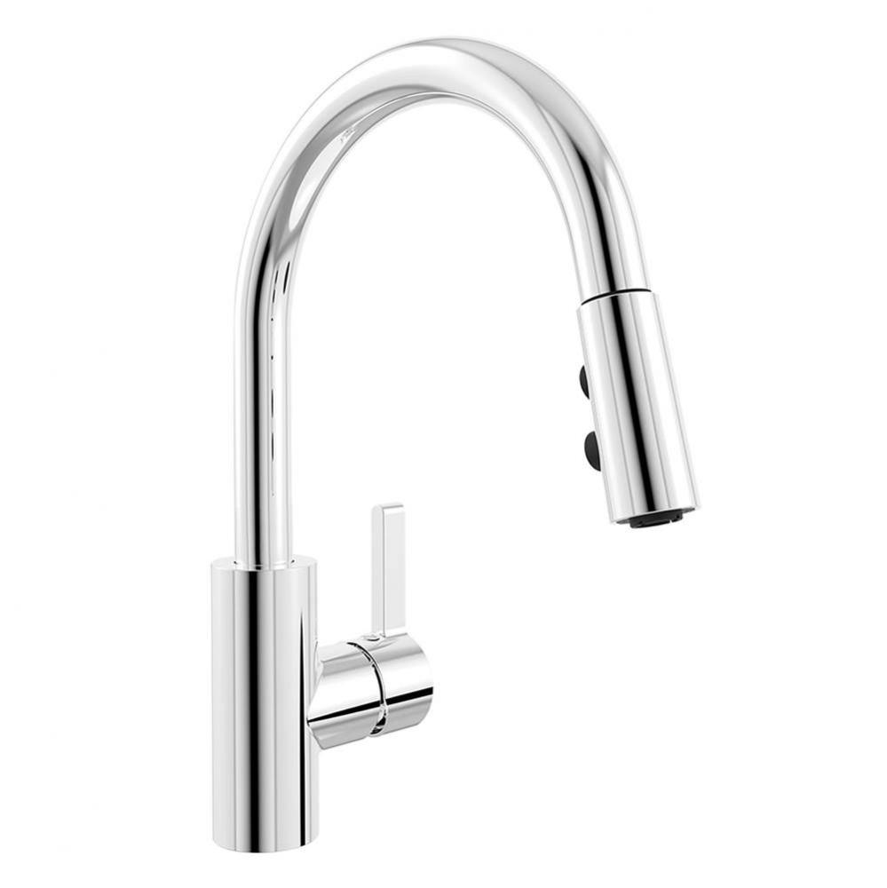 Laundry Faucet Pulldown Cp, 1 Lever Handle, Slim Hspray