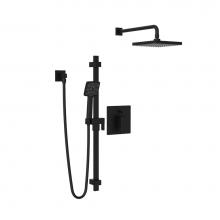 Belanger KIT-AXO130VTMB - Axo Shower Faucet W/ Div Mb Sliding Bar & Rain Shower