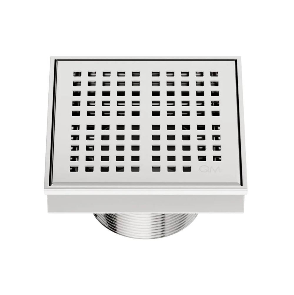 Delmar Series. Kai Line. 4'' Square Drain. Polished Finish