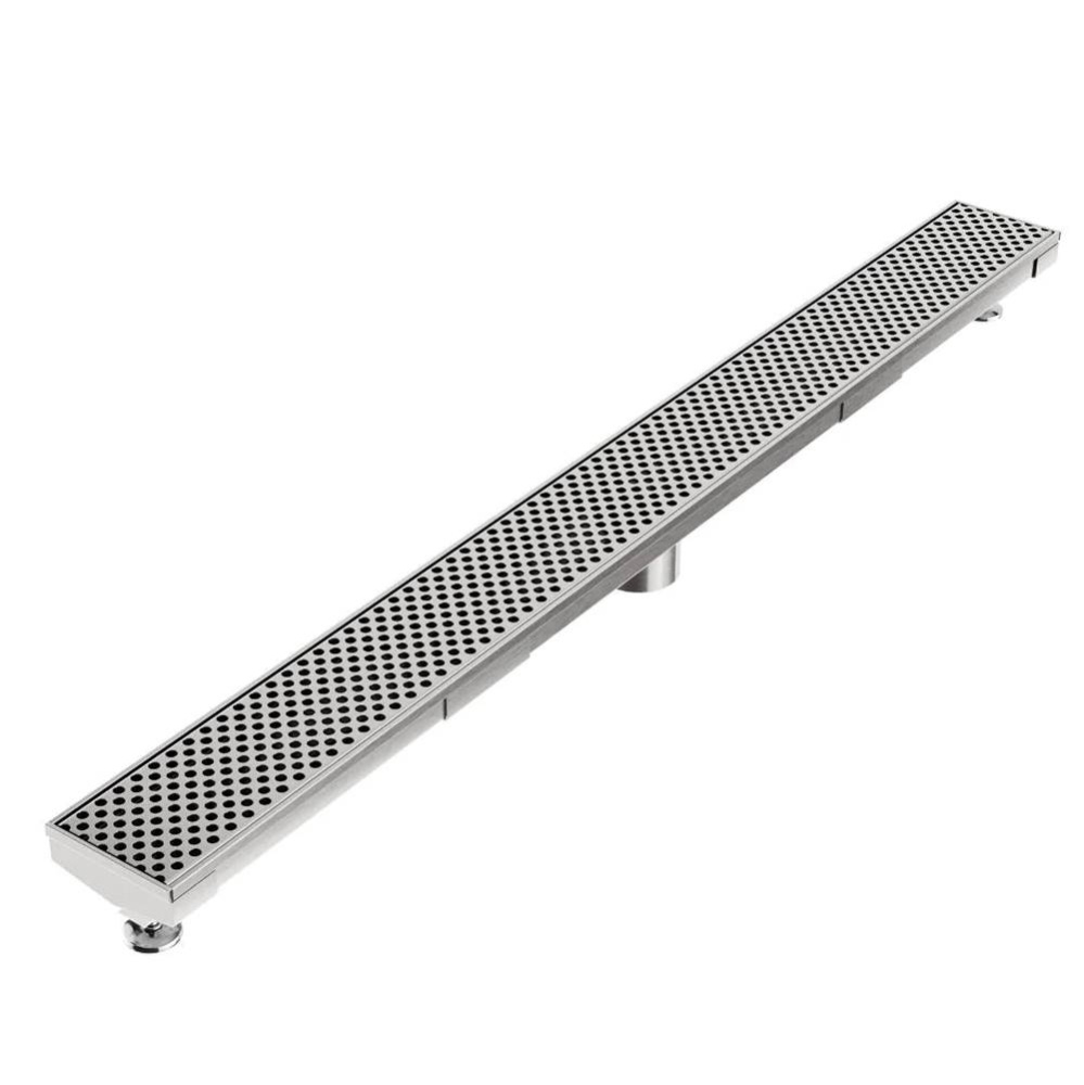 Delmar Series. 96'' Adjustable Kit (2'' outlet): Perforated Line. Polished