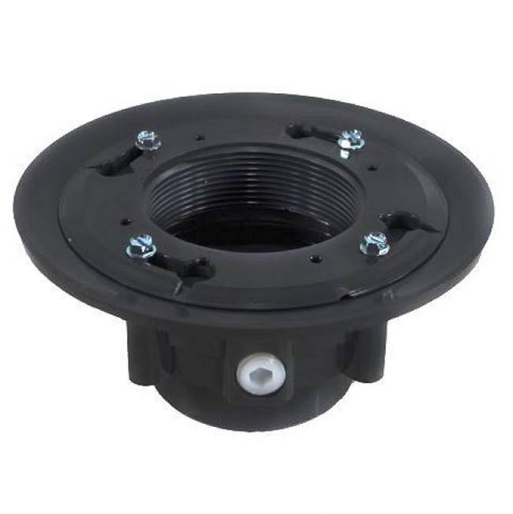 PVC High Flow 3'' x 4'' Drain Base with Clamping Ring