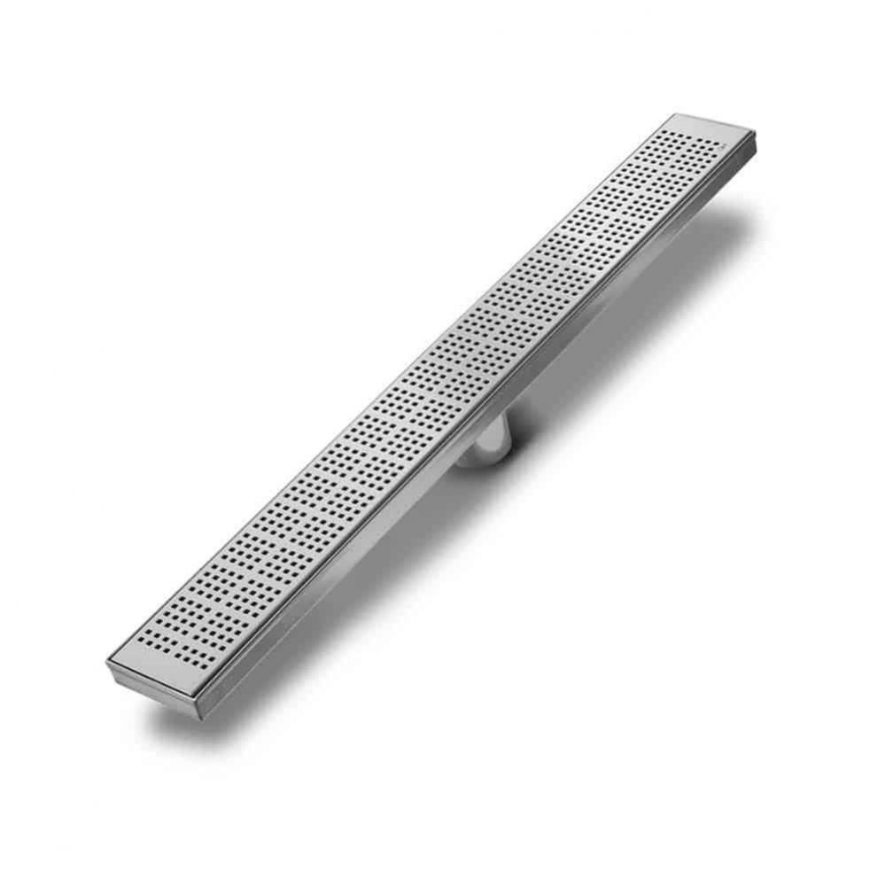 Delmar Series. Standard length linear drain. Kai Line linear drain 28'' x 3 3/8'&ap