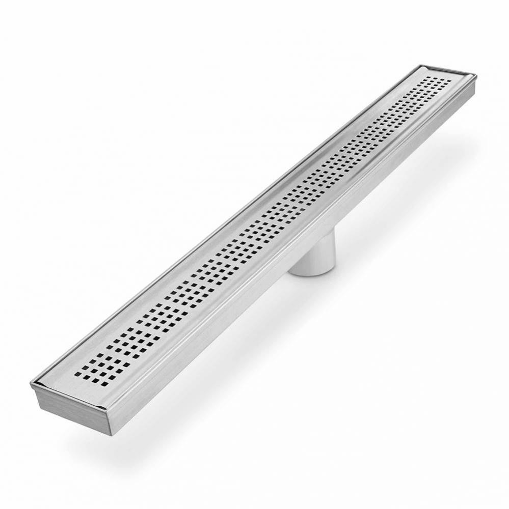 Bay Series. Ria Linear Drain 24''. Polished fin.