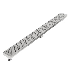 QM Drain 33.200.36 ST - Delmar Series. 36'' Standard length Plain Edge linear drain. Kai Line. Satin