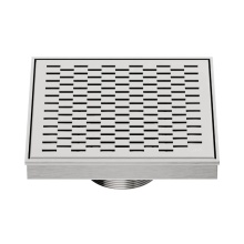 QM Drain 33.300.06 ST - Delmar Series. Delta Line. 5 3/4'' Square Drain. Satin fin.
