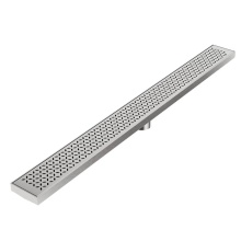 QM Drain 33.400.36 ST - Delmar Series. 36'' Standard length Plain Edge linear drain. Lotus Line. Satin
