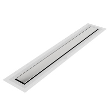 QM Drain 33.500.58F - Delmar Series. 58'' Standard length Flange Edge linear drain. Mist (Tile-in) Line. Frame