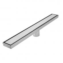 QM Drain 38.100.48 ST - Bay Series. 48'' Linear Drain. Reversible 2 in 1 grate