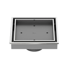 QM Drain 88.300.06 PS - Lagos Series. Veil Line. 5 3/4'' Square Drain. Polished fin.