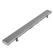 QM Drain 88.620.36 ST - Lagos Series. 36'' Adjustable Kit (2'' outlet): Perforated Line. Satin