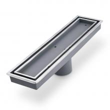 QM Drain 88.300.12 PS - Lagos Series. Veil Line. Linear Drain 12'' . Polished