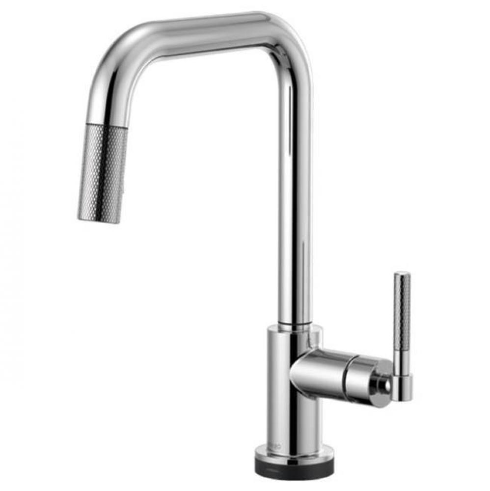 Square Spout Pull-Down With Smarttouch, Knurled Handle