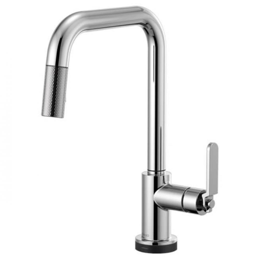Square Spout Pull-Down With Smarttouch, Industrial Handle
