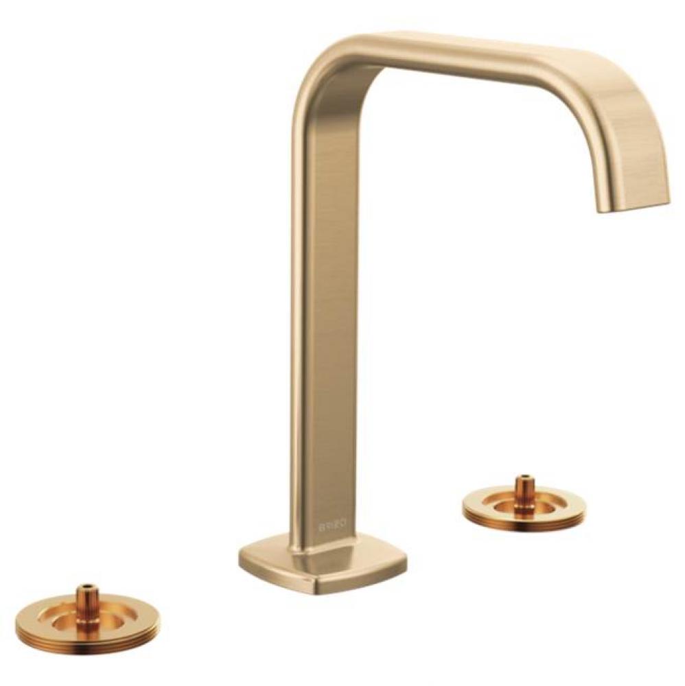 Allaria™ Widespread Lavatory Faucet with Square Spout - Less Handles