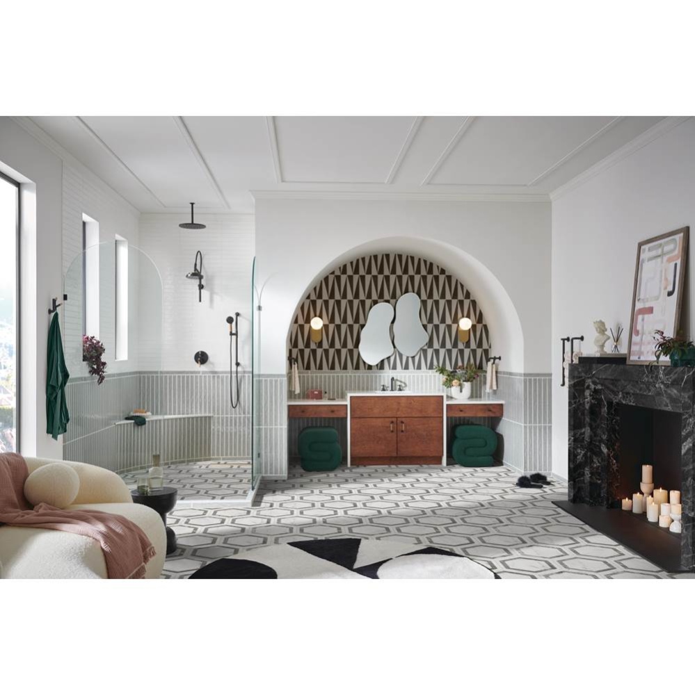 Litze® TempAssure® Thermostatic Valve with 6-Function Diverter Trim - Less Handles