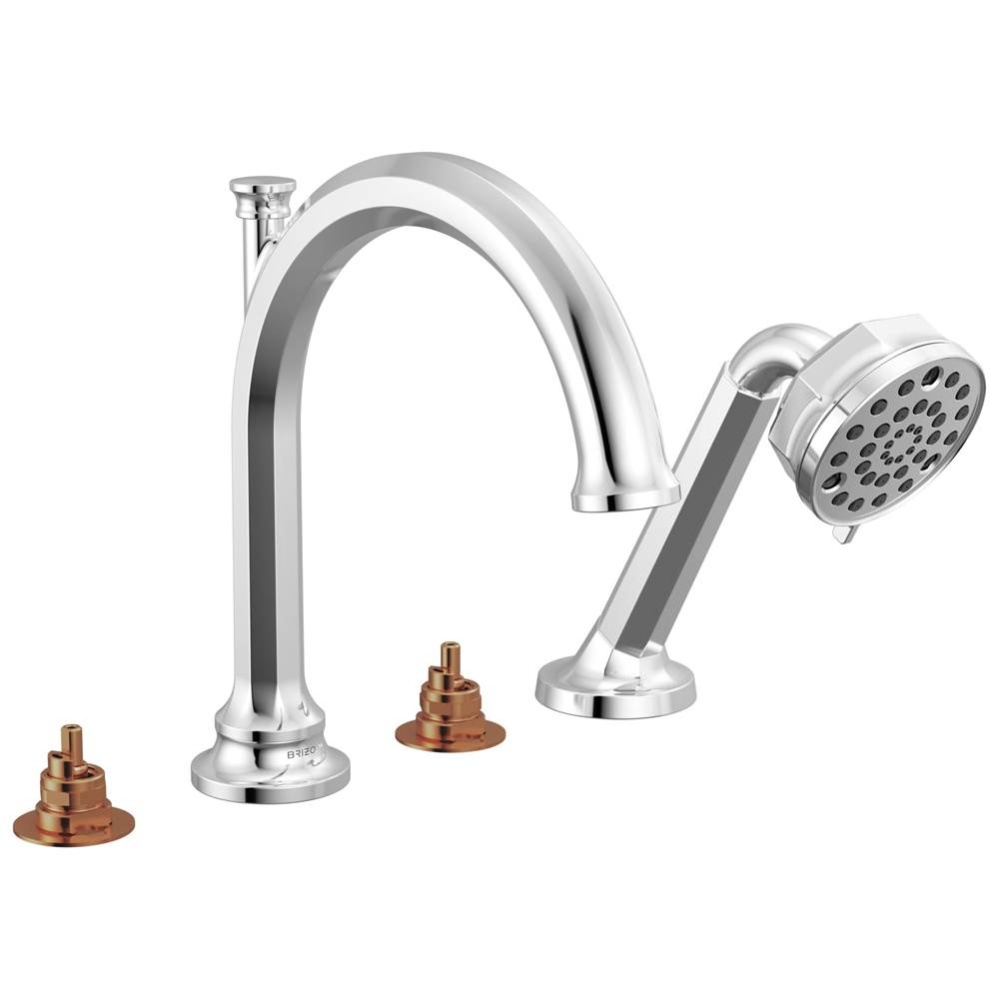 T67465-PCLHP Plumbing Roman Tub Faucets With Hand Showers