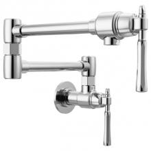 Brizo Canada 62858LF-PC - The Tulham™ Kitchen Collection by Brizo® Wall Mount Pot Filler