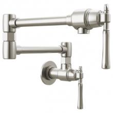Brizo Canada 62858LF-SS - The Tulham™ Kitchen Collection by Brizo® Wall Mount Pot Filler