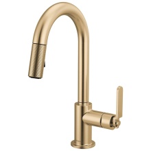 Brizo Canada 63944LF-GL - Litze® Pull-Down Prep Faucet with Arc Spout - Industrial Handle