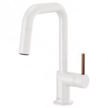 Brizo Canada 63965LF-MWLHP - Odin® Pull-Down Prep Faucet with Square Spout - Handle Not Included