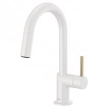 Brizo Canada 63975LF-MWLHP - Odin® Pull-Down Prep Faucet with Arc Spout - Handle Not Included