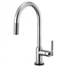 Brizo Canada 64043LF-PC - Arc Spout Pull-Down With Smarttouch, Knurled Handle