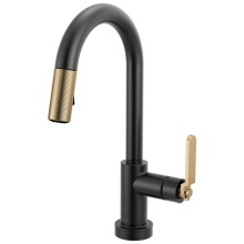 Brizo Canada 64944LF-BLGL - Litze® Smarttouch Pull-Down Prep Faucet with Arc Spout - Industrial Handle