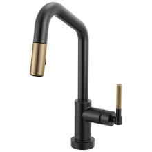 Brizo Canada 64963LF-BLGL - Litze® Smarttouch Pull-Down Prep Faucet with Angle Spout - Knurled Handle