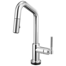 Brizo Canada 64963LF-PC - Litze® Smarttouch Pull-Down Prep Faucet with Angle Spout - Knurled Handle