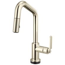 Brizo Canada 64964LF-PN - Litze® Smarttouch Pull-Down Prep Faucet with Angle Spout - Industrial Handle