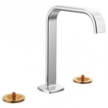 Brizo Canada 65368LF-PCLHP-ECO - Allaria™ Widespread Lavatory Faucet with Square Spout - Less Handles