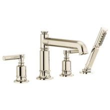 Brizo Canada T67476-PNLHP - Invari® Roman Tub Faucet With Handshower - Less Handles