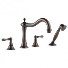 Brizo Canada T67436-RB - 4-Hole Roman Tub Trim Only-   Lever Handles